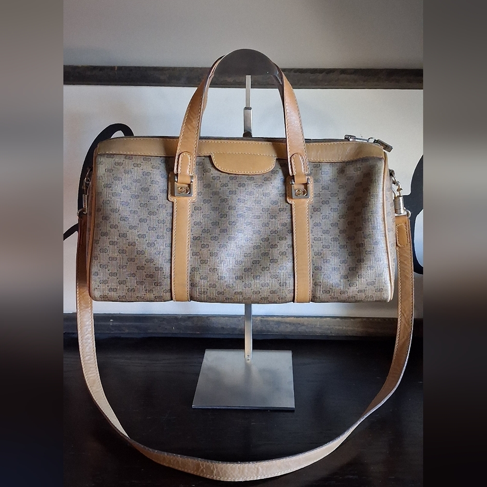 Vintage 70's Gucci Boston Monogrammed Bag